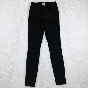 L'Agence Womens Marguerite‎ Slim Skinny Jeans Black Stretch Dark Wash USA 25 New
